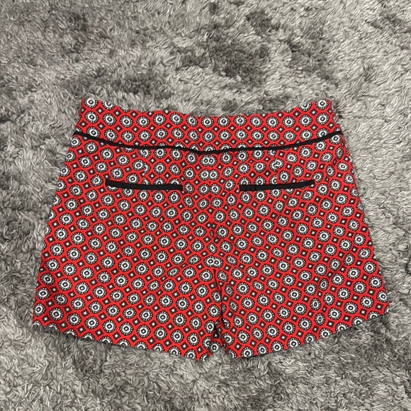LOFT Red and Blue Shorts size 4 womens bottoms casual dressy business designer - Picture 5 of 7